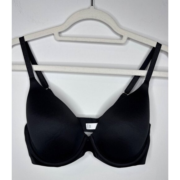 Aerie Bra Black Sunnie Full Coverage Womens Sz 34DD Underwire Lingerie Intimates - Picture 1 of 9